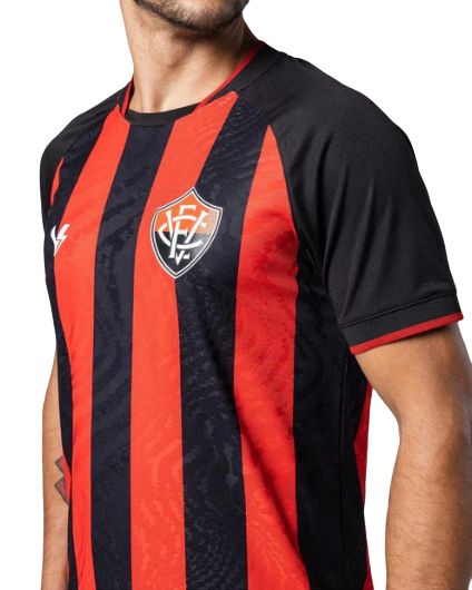 Camisa Masculina Jogo 3 2023 Vitória Preta Volt