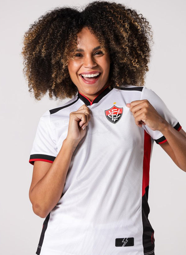 Camisa Feminina Jogo 2 2024 Vitória Branca