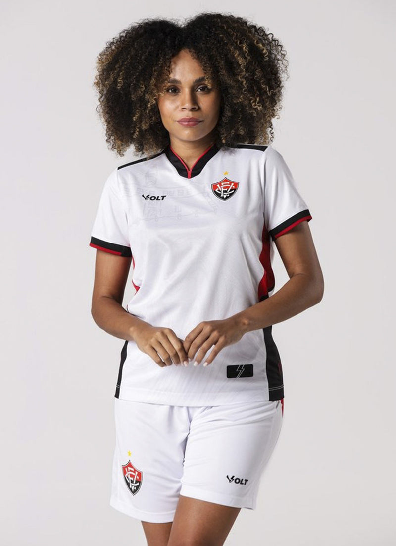 Camisa Feminina Jogo 2 2024 Vitória Branca