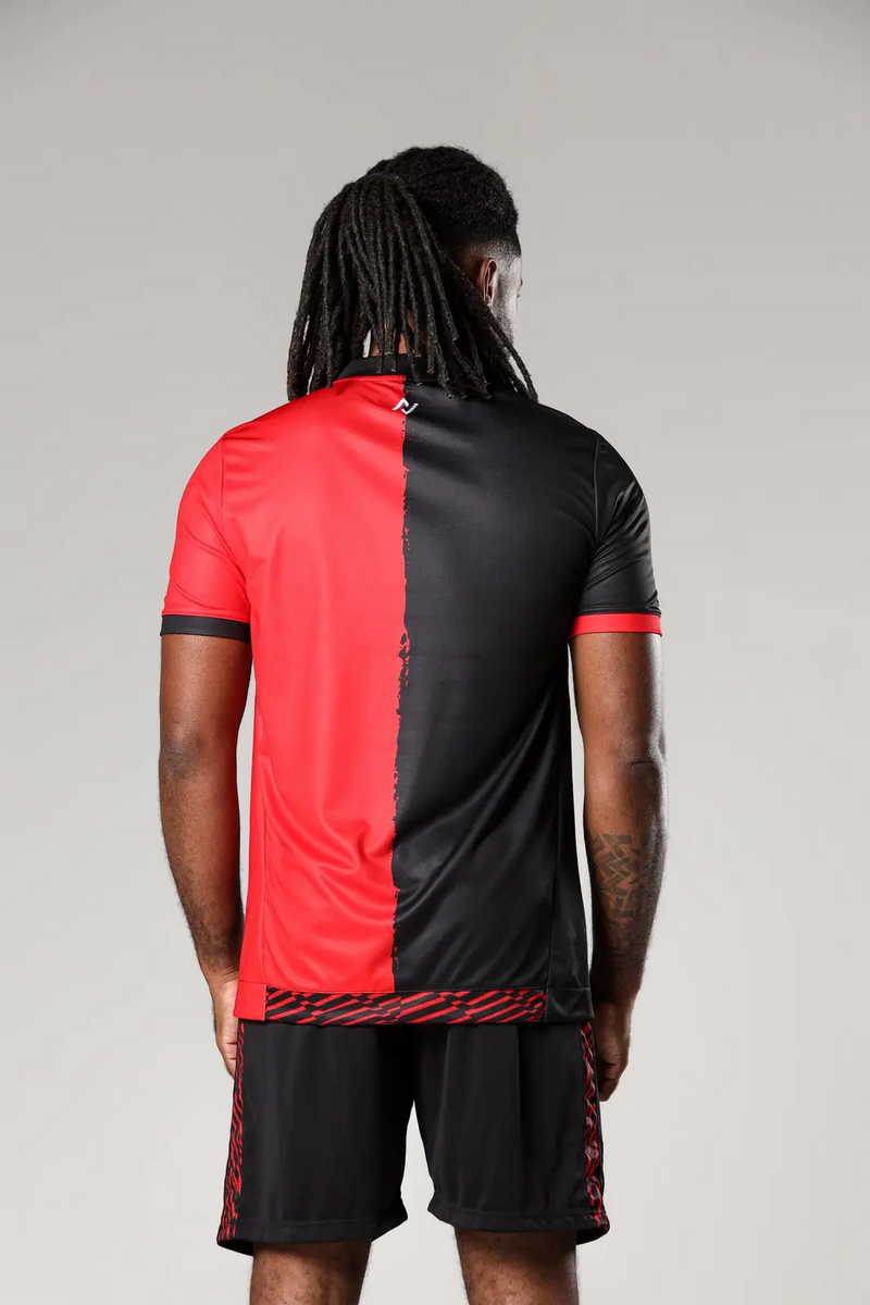 Camisa Copa Do Nordeste 2025 Vitória Masculino Vermelho e Preto Volt