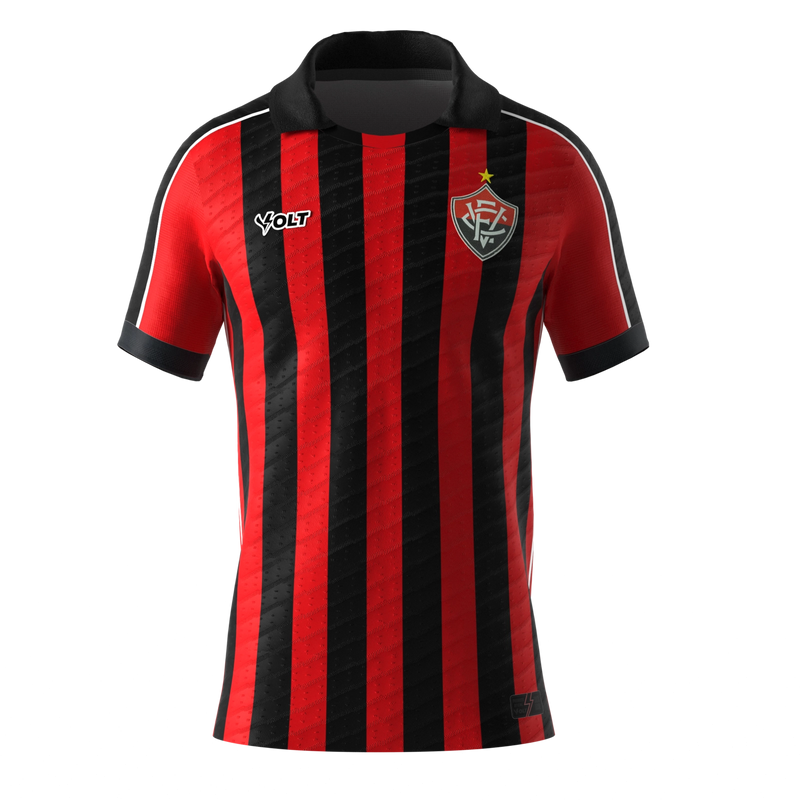 Camisa Jogo 1 2025 Vitória Masculina Volt Rubro Negra