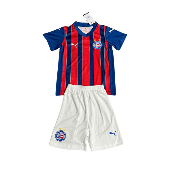 Conjunto Infantil Bahia Jogo II Tricolor Puma 2025