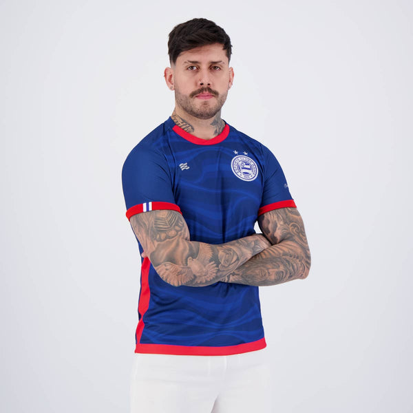 Camisa Jogo 3 Bahia Sem Patrocinio 2024 Azul Masculina