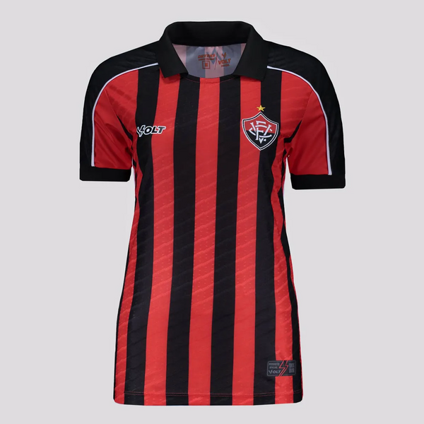 Camisa Jogo 1 2025 Vitória Feminina Volt Rubro Negra
