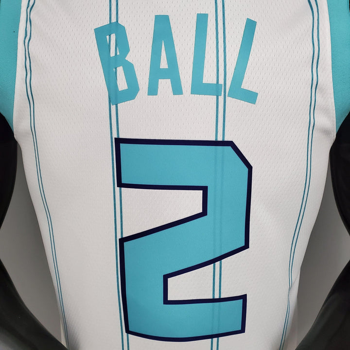 Regata NBA Charlotte Hornets - LaMello Ball #2 White - ResPeita Sports 