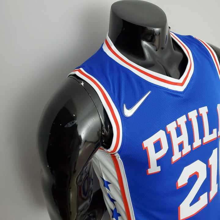 Regata NBA Philadelphia 76ers - Joel Embiid #21 Blue - ResPeita Sports 