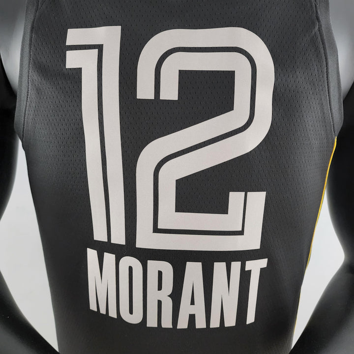 Regata NBA Memphis Grizzlies - Ja Morant #12 Black Honor Edition - ResPeita Sports 