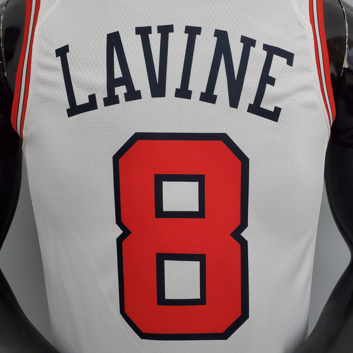 Regata NBA Chicago Bulls - Zach LaVine #8 White - ResPeita Sports 