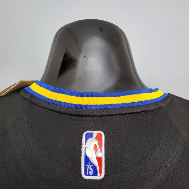 Regata NBA Golden State Warriors - Stephen Curry #30 75th Anniversary Black Edition - ResPeita Sports 