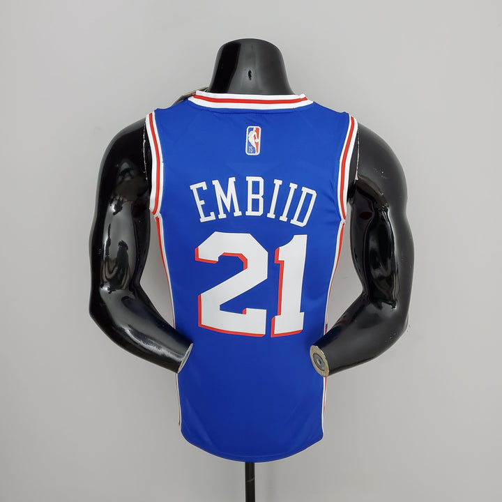 Regata NBA Philadelphia 76ers - Joel Embiid #21 Blue - ResPeita Sports 